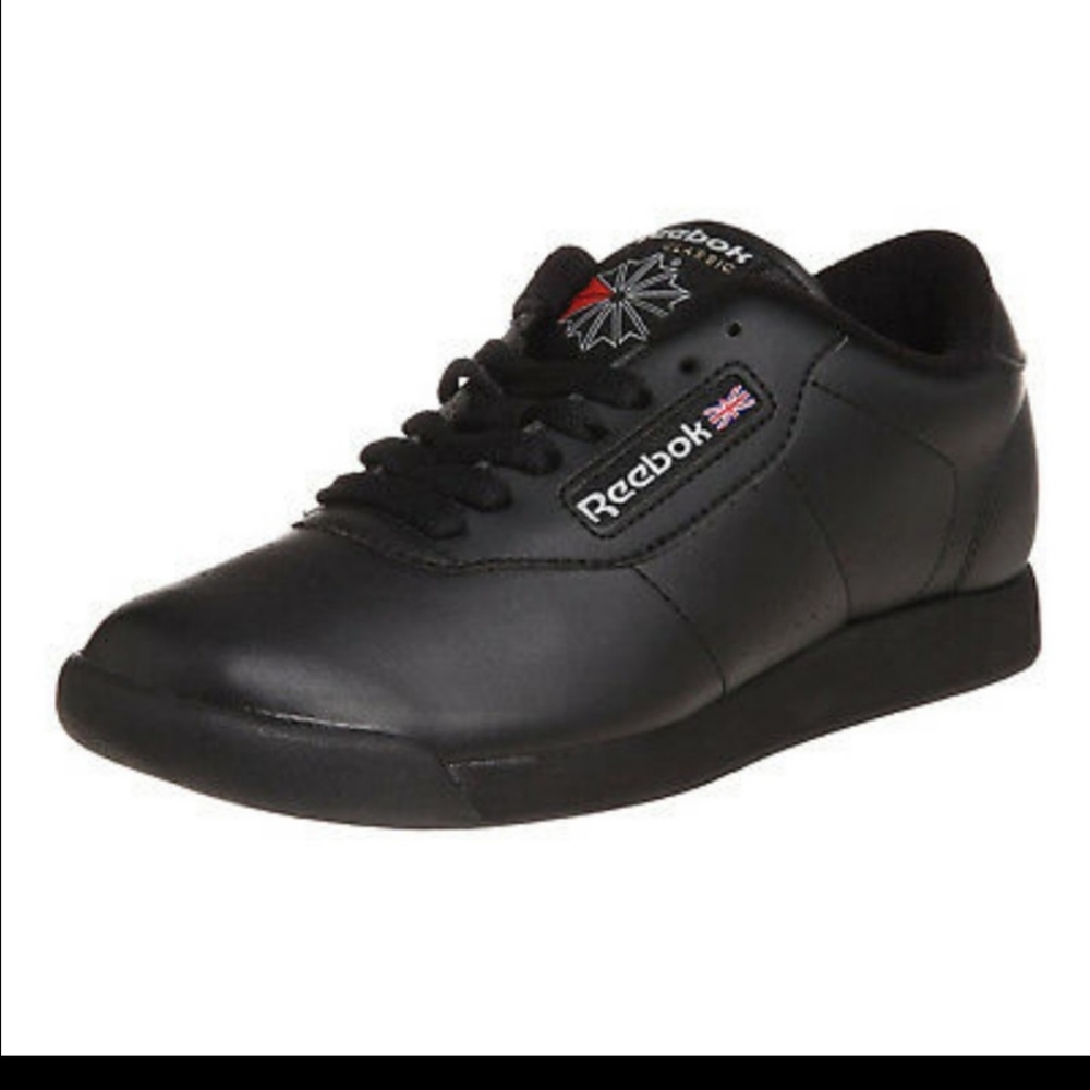 Reebok Princess Sneakers Black Size 8.5 Wide  NEW
